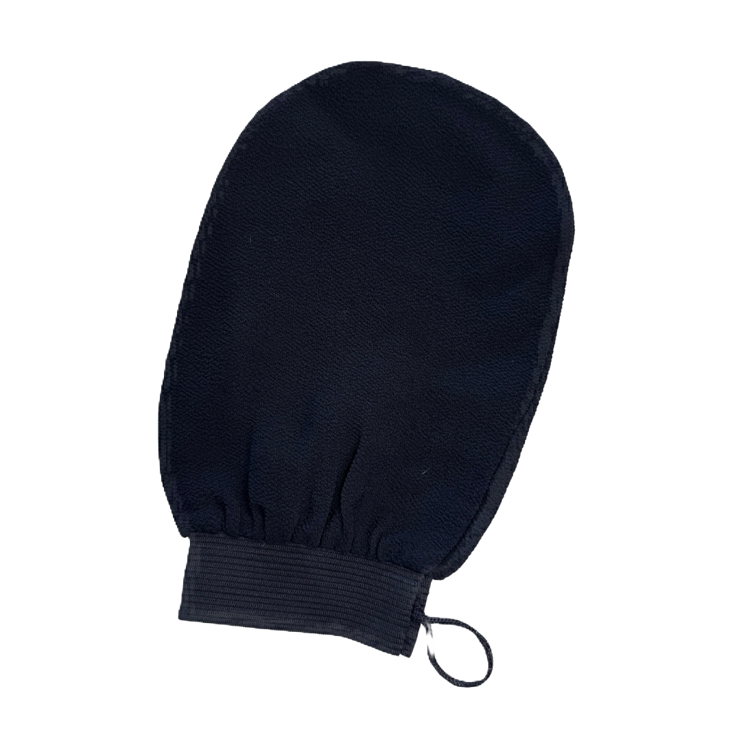 Exfoliating tan remover mitt